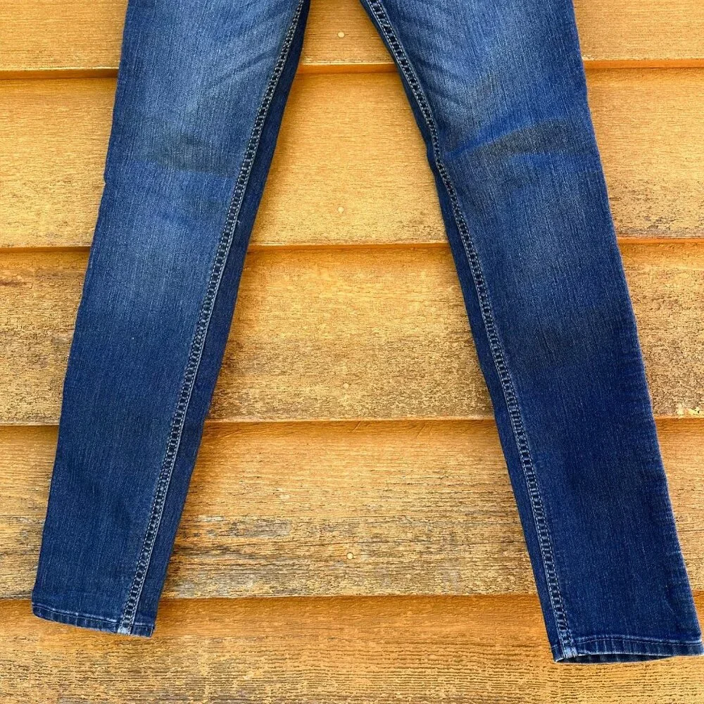 Hollister Super Skinny Low Rise Dark Blue Jeans Size 27 - Picture 5 of 13